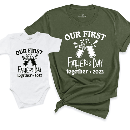 First Father's Day Together Shirt Green - Greatwood Boutique 