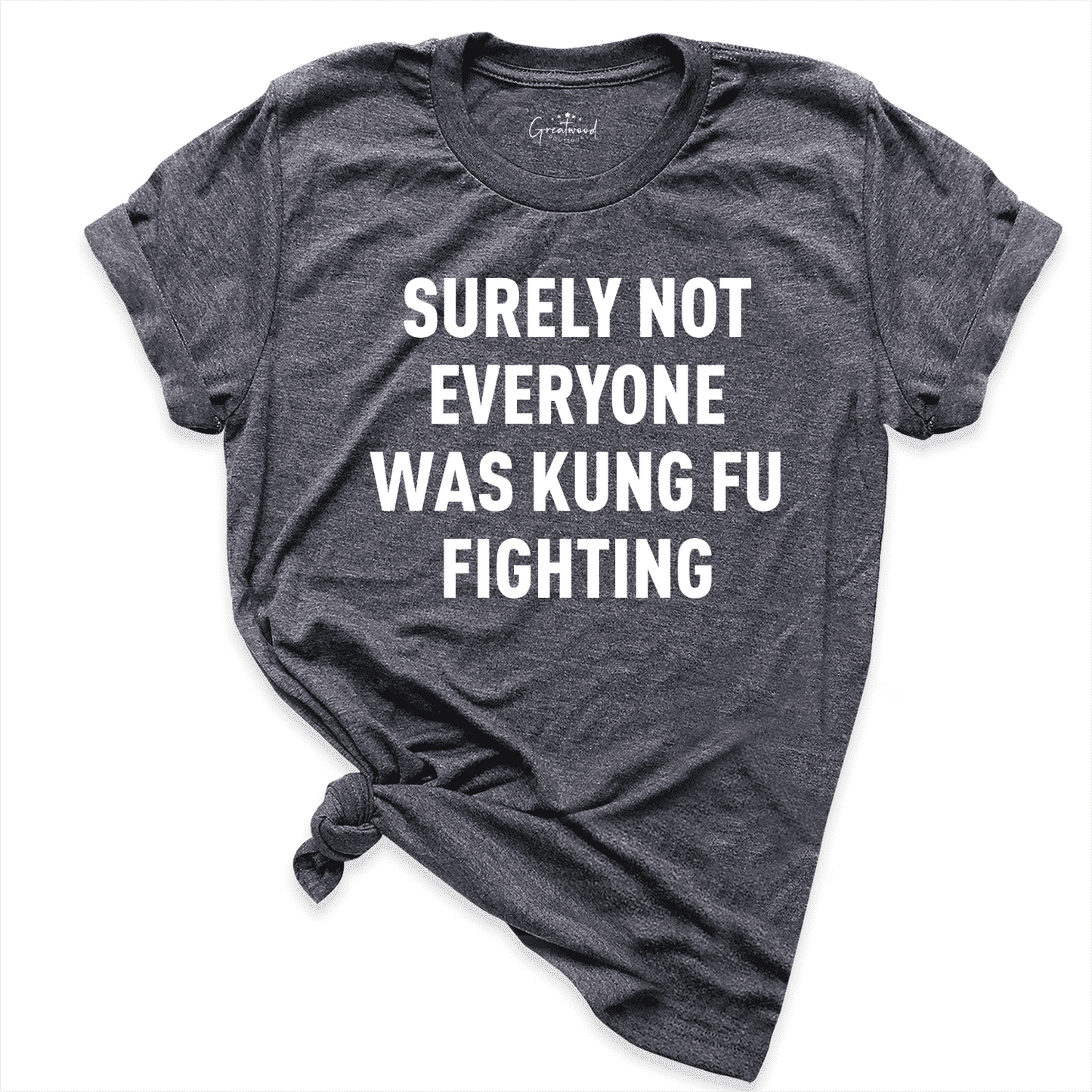 Kung-Fu Fighting Mens Shirt D.Grey - Greatwood Boutique