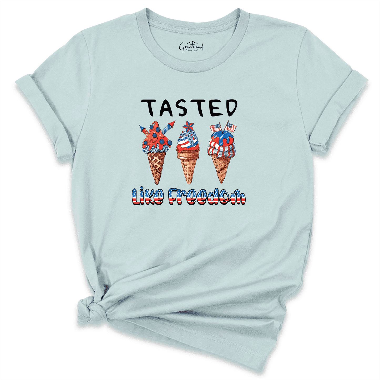 Tasted Like Freedom Shirt Blue - Greatwood Boutique