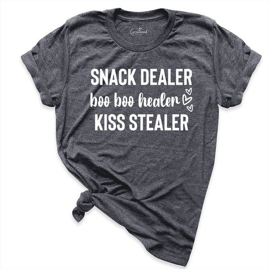 Snack Dealer BooBoo Healer Kiss Stealer Shirt D.Grey - Greatwood Boutique