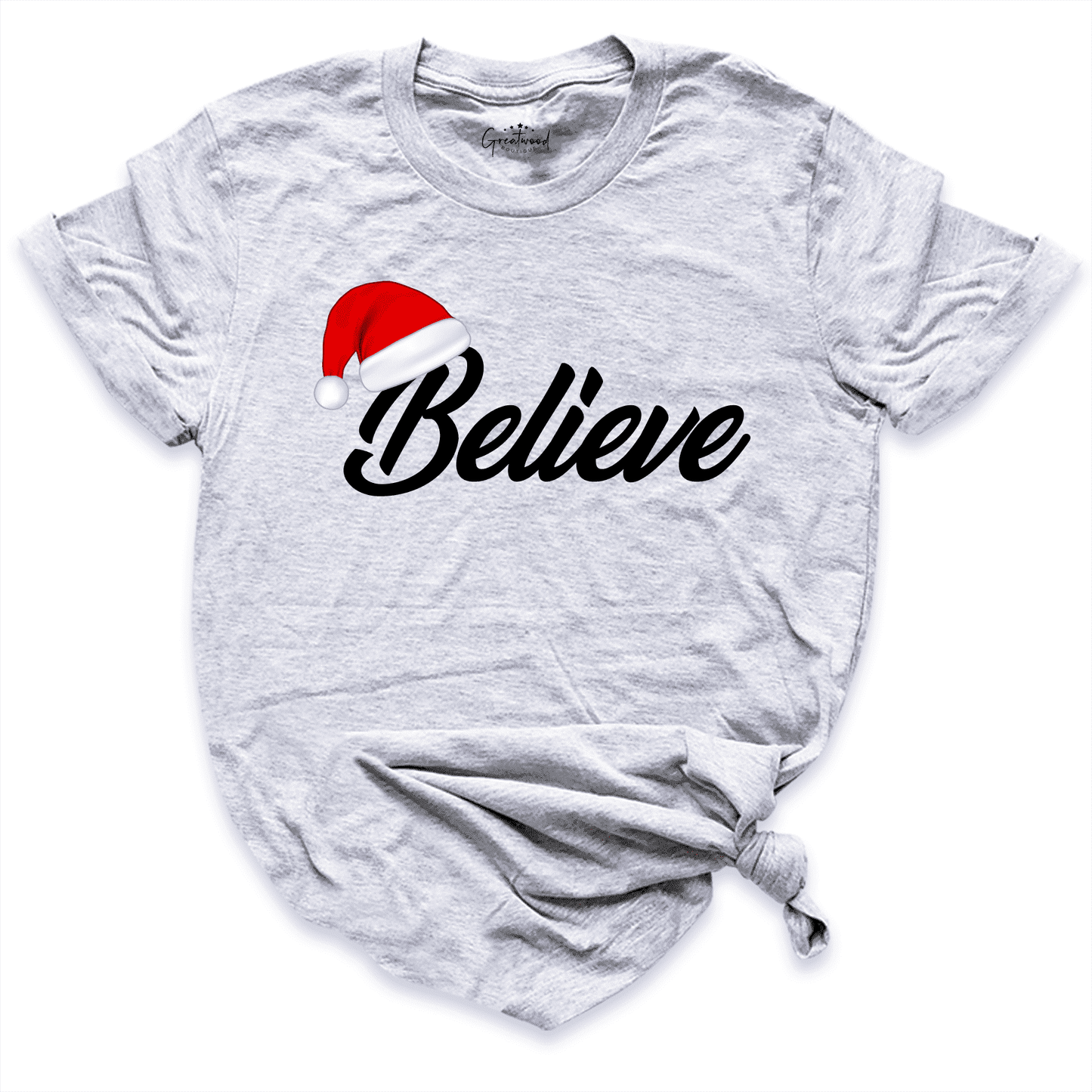 Believe Christmas Shirt Grey - Greatwood Boutique