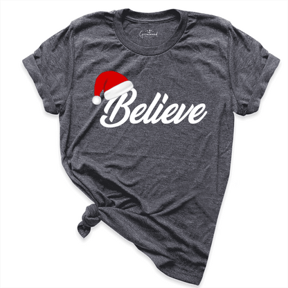 Believe Christmas Shirt D.Grey - Greatwood Boutique