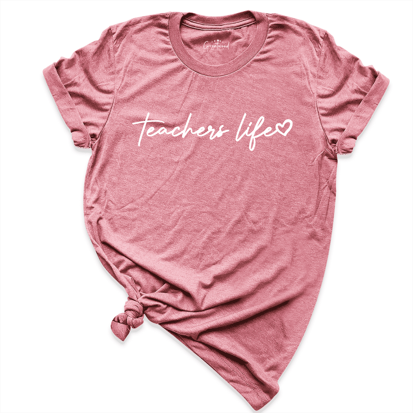 Teachers Life Shirt Mauve - Greatwood Boutique