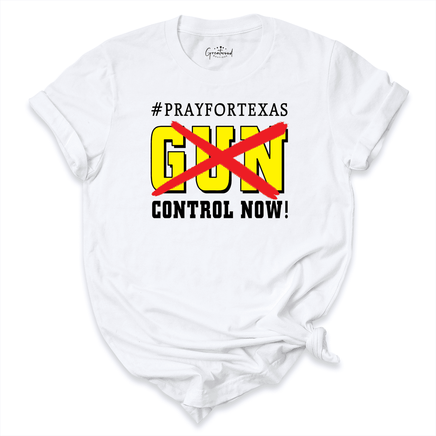 Gun Control Now Shirt White - Greatwood Boutique