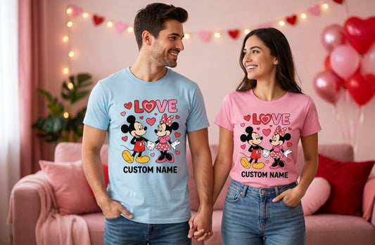 Custom Mickey Minnie  Shirt