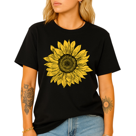 Cute Sunflower Shirt – Flower Garden Graphic Tee for Women, Mother's Day Gift