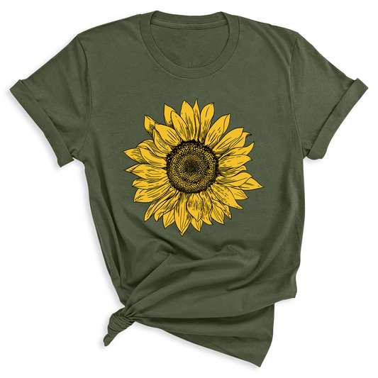 Cute Sunflower Shirt – Flower Garden Graphic Tee for Women, Mother's Day Gift
