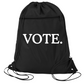 VOTE Drawstring Backpack Bag – 11 Colors | Durable Cinch Pack with Front Pocket