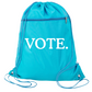 VOTE Drawstring Backpack Bag – 11 Colors | Durable Cinch Pack with Front Pocket