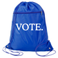 VOTE Drawstring Backpack Bag – 11 Colors | Durable Cinch Pack with Front Pocket