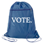 VOTE Drawstring Backpack Bag – 11 Colors | Durable Cinch Pack with Front Pocket