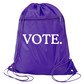 VOTE Drawstring Backpack Bag – 11 Colors | Durable Cinch Pack with Front Pocket