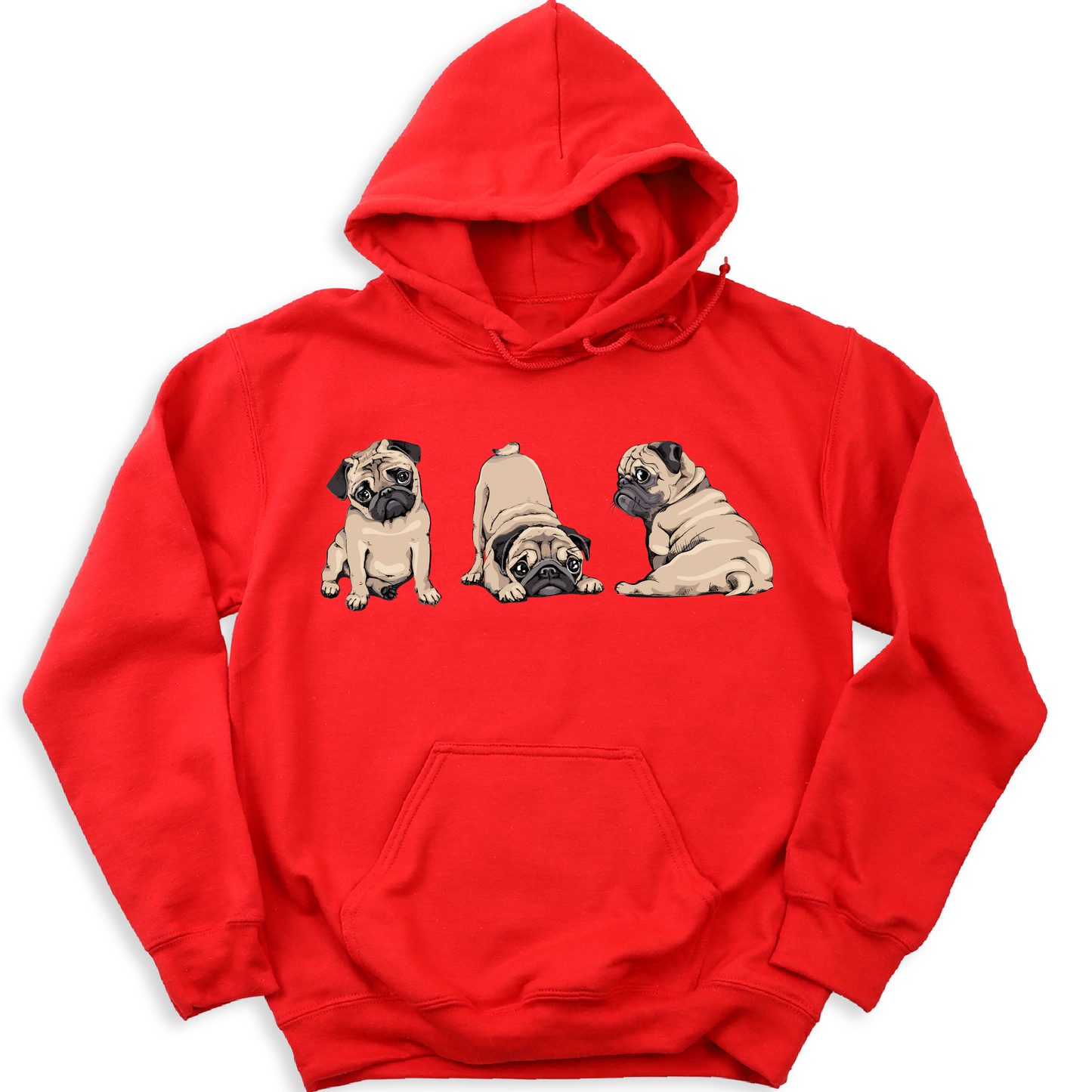Pug Lover Hoodie – Cute Dog Hoodie for Women & Men | Cozy Pug Dog Hooded Sweatshirt | Dog Mom Gift | Animal Lover Hoodie