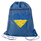 Ukraine Flag Heart Drawstring Backpack – Support Ukraine Gift Bag, Freedom & Peace Cinch Pack