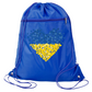 Ukraine Flag Heart Drawstring Backpack – Support Ukraine Gift Bag, Freedom & Peace Cinch Pack
