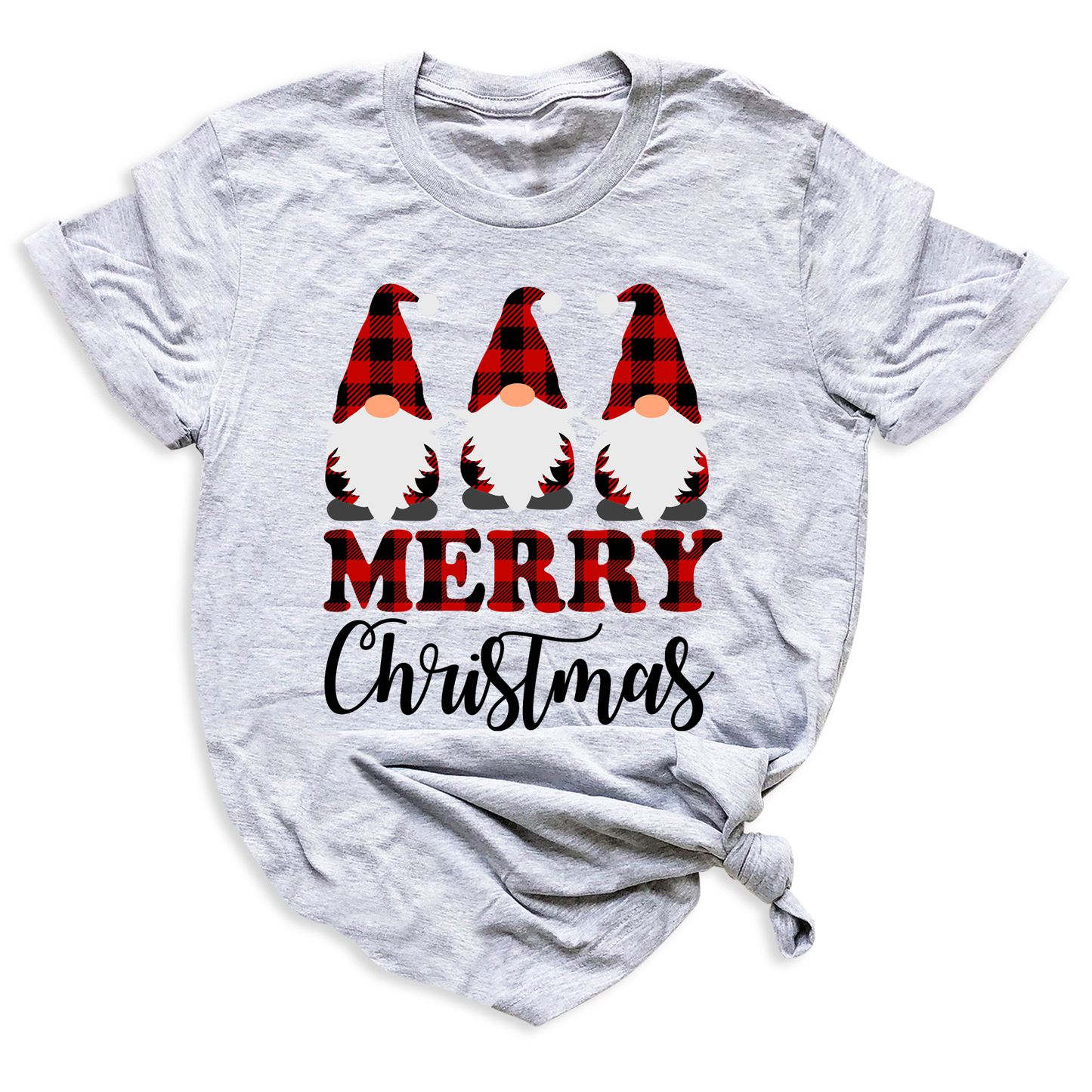 Buffalo Plaid Gnomes Shirt – Funny Christmas Tee for Family Matching