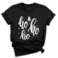 Cute Ho Ho Ho Christmas T-Shirt – Santa Holiday Shirt for Women & Men