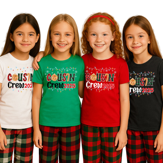 Cousin Crew 2025 Christmas Shirt – Matching Family Holiday Tee, Christmas Cousins T-Shirt