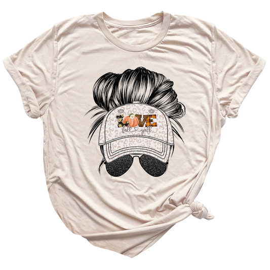 Fall Love Shirt – Pumpkin Graphic Tee, Autumn Vibes Thanksgiving Top