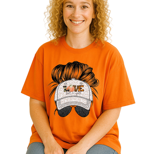Fall Love Shirt – Pumpkin Graphic Tee, Autumn Vibes Thanksgiving Top