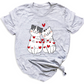 Valentine’s Day Cat Shirt for Couples – Cute Cats with Hearts Tee