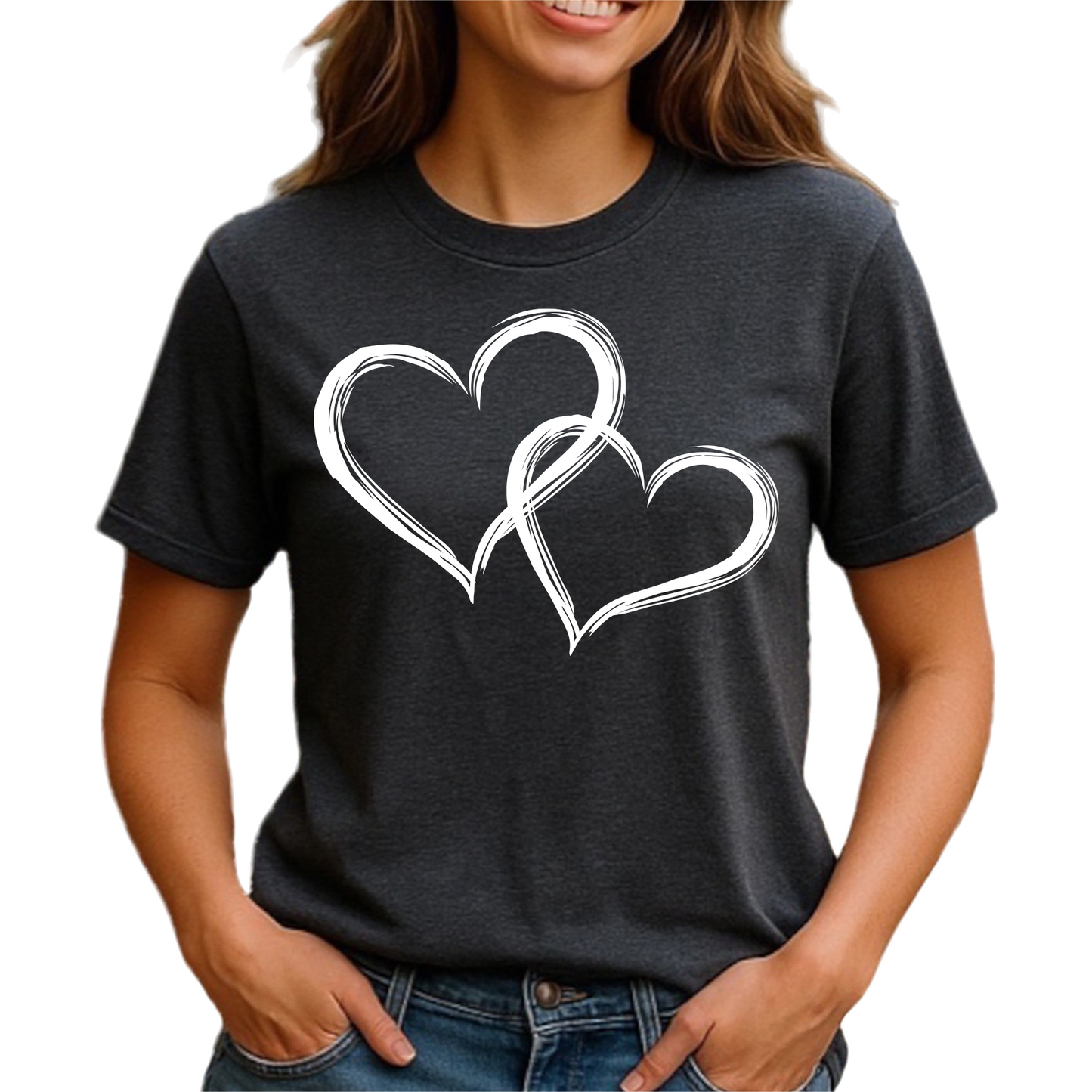 Valentine’s Day Heart Shirt – Retro Love Tee for Couples & Women
