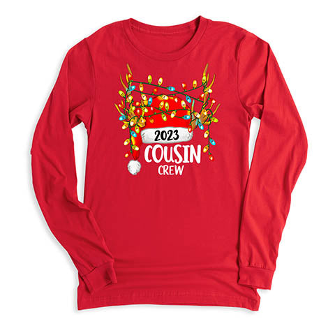  red christmas crew tee