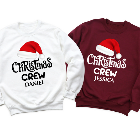 Custom Christmas Crew 2025 Sweatshirt, Matching Family Holiday, Personalized Christmas