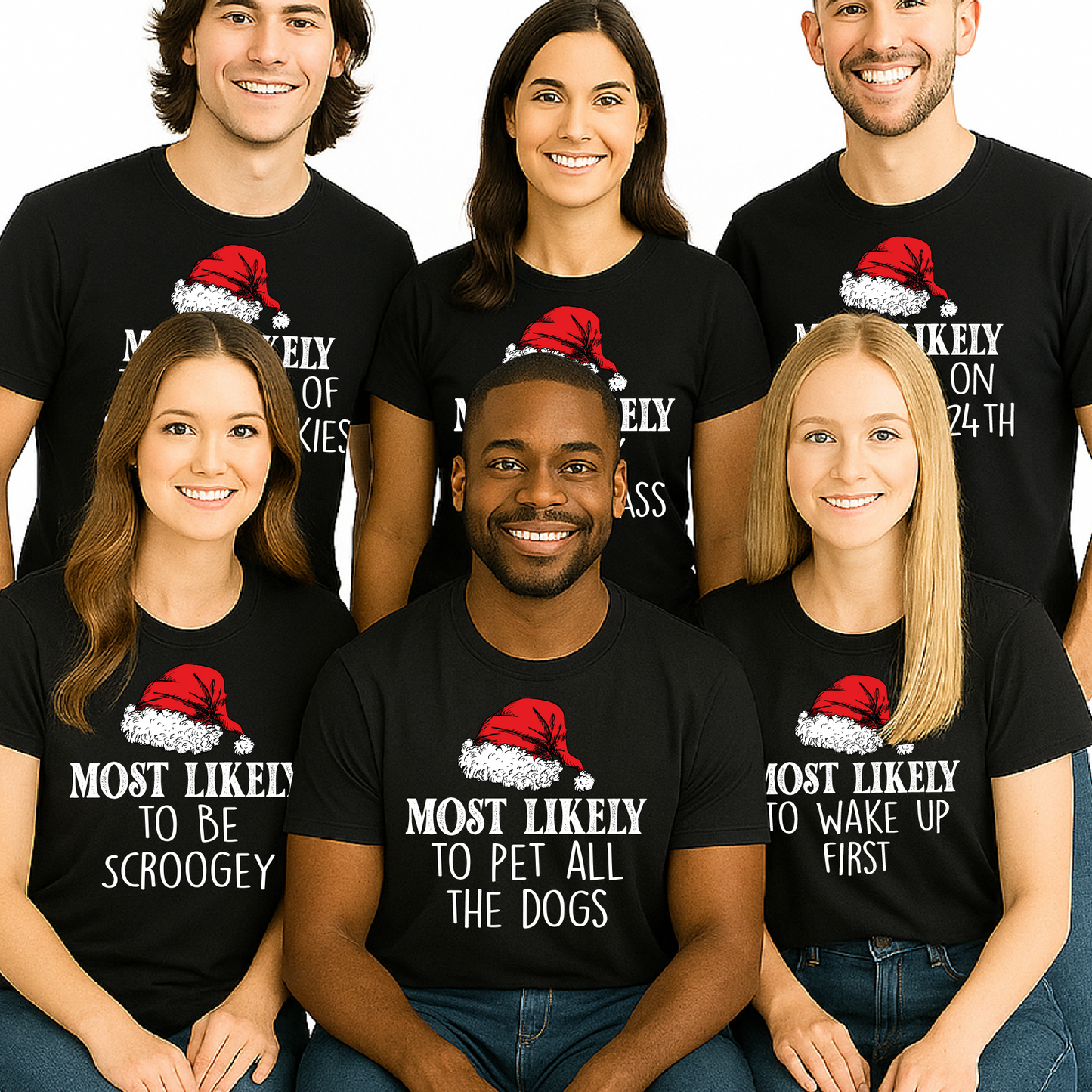 Most Likely To Matching Family Christmas Shirts – Personalized Holiday Party Tees & Custom Xmas Sayings