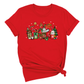 Christmas Latte Coffee T-Shirt – Holiday Coffee Lover Tee, Cute Xmas Shirt with Mugs & Christmas Tree Design