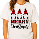 Gnomes Buffalo Plaid Christmas Shirt – Matching Family Xmas Tee – Merry Gnomes Holiday Shirt