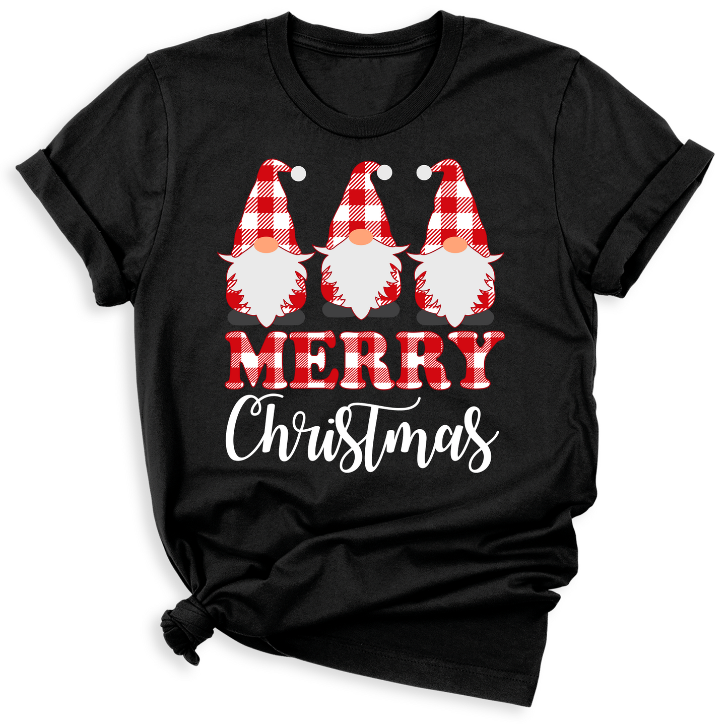 Gnomes Buffalo Plaid Christmas Shirt – Matching Family Xmas Tee – Merry Gnomes Holiday Shirt