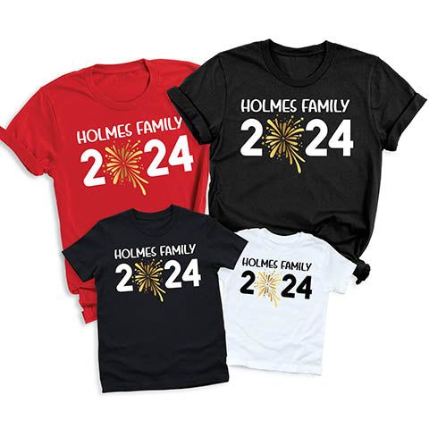 New Year Family 2024 T-Shirts