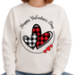 Happy Valentine’s Day Buffalo Plaid Heart Sweatshirt Gift