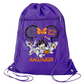 Not So Scary Disney Halloween Drawstring Bag – Mickey & Minnie Trick or Treat Cinch Backpack