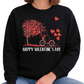 Happy Valentine’s Day Bicycle Heart Balloon Sweatshirt Gift