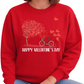 Happy Valentine’s Day Bicycle Heart Balloon Sweatshirt Gift
