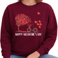 Happy Valentine’s Day Bicycle Heart Balloon Sweatshirt Gift
