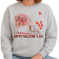 Happy Valentine’s Day Bicycle Heart Balloon Sweatshirt Gift