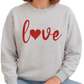 Love Heart Glitter Valentine Sweatshirt Sparkly Love Sweater