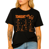 Tonight We Fly Witch Shirt – Funny Halloween Tee for Women Men, Spooky Season Top, Witch Humor Shirt, Fall Party Outfit, Witch Lover Gift