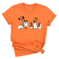 Halloween Ghost Dogs Shirt – Cute Dog Lover Tee for Women Men, Funny Pumpkin & Bat Halloween Top, Dog Mom Spooky Season Outfit