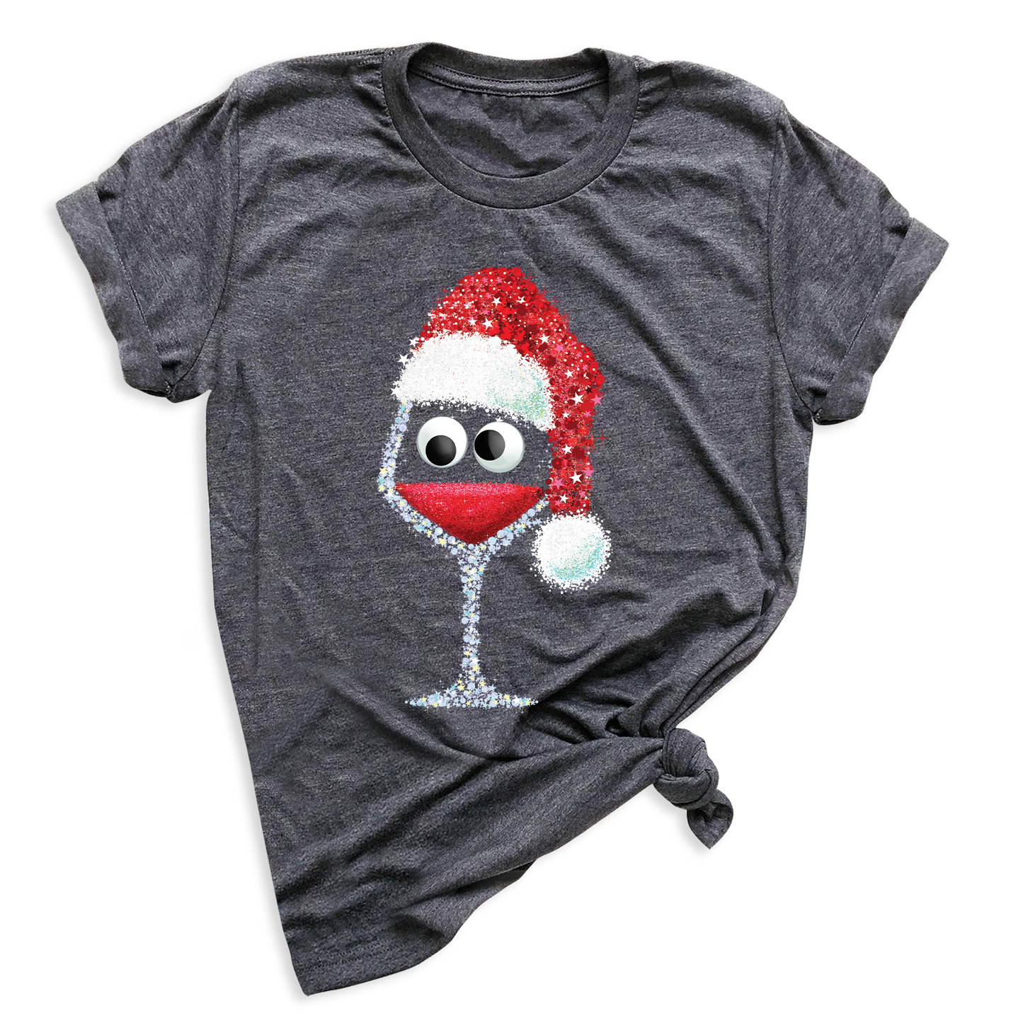 Funny Christmas Wine Shirt – Women’s Xmas Party Tee, Wine Lover Holiday Top, Drinking Holiday Shirt