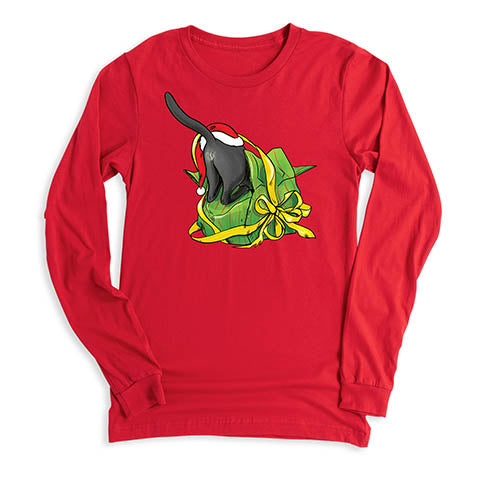red long sleeve funny tees