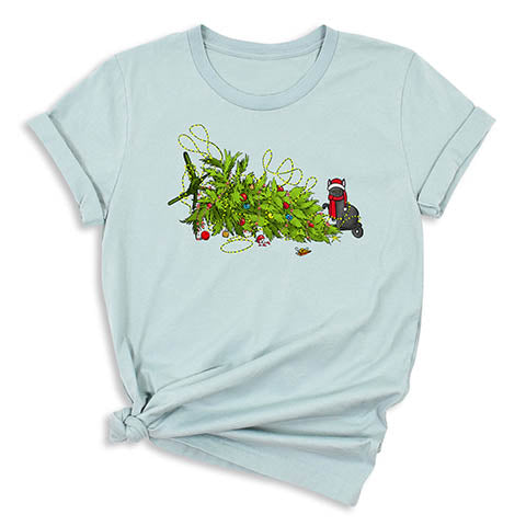 blue funny new year tees