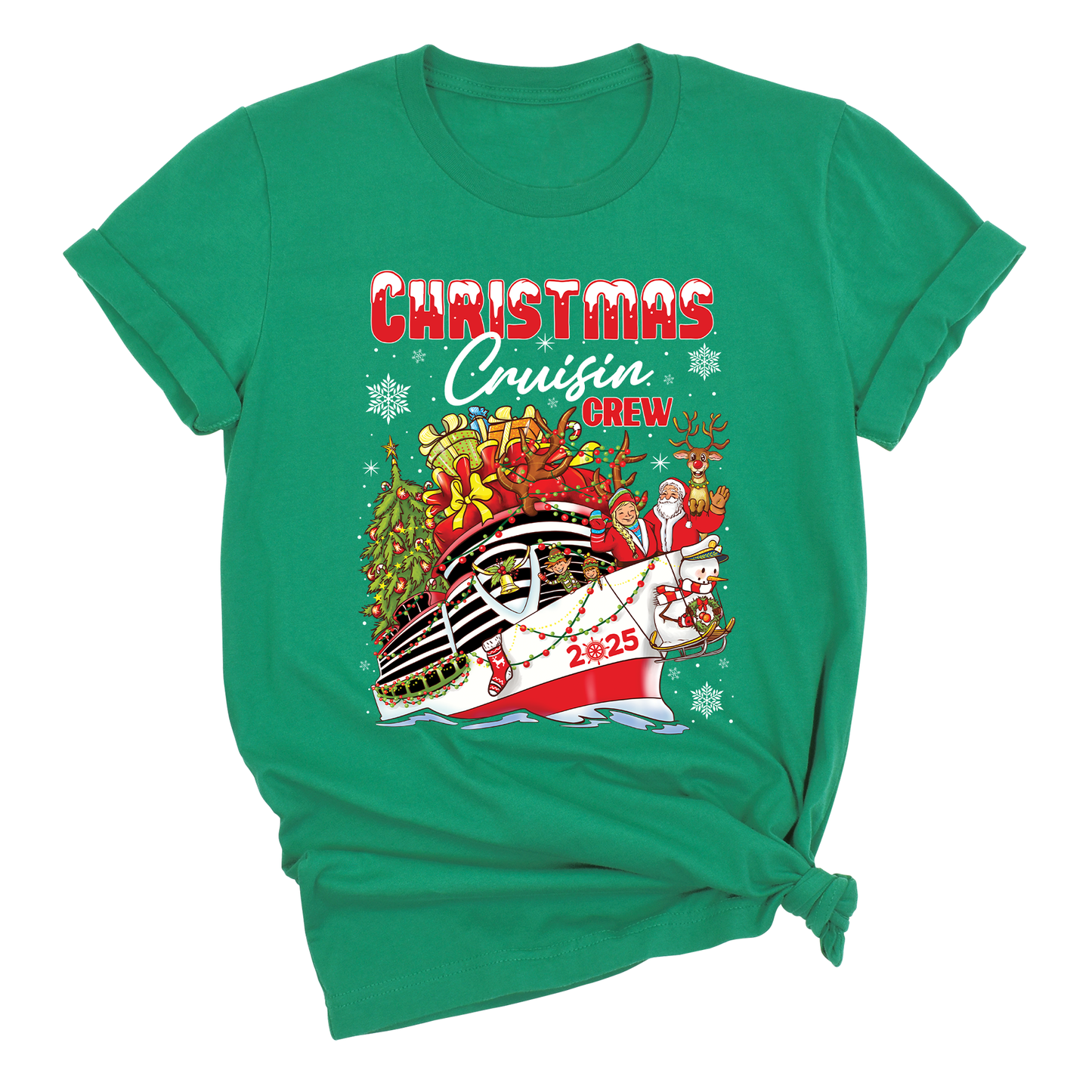 Christmas Cruisin Crew 2025 Shirt – Family Vacation Cruise Tee
