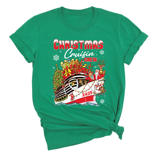 Christmas Cruisin Crew 2025 Shirt – Family Vacation Cruise Tee