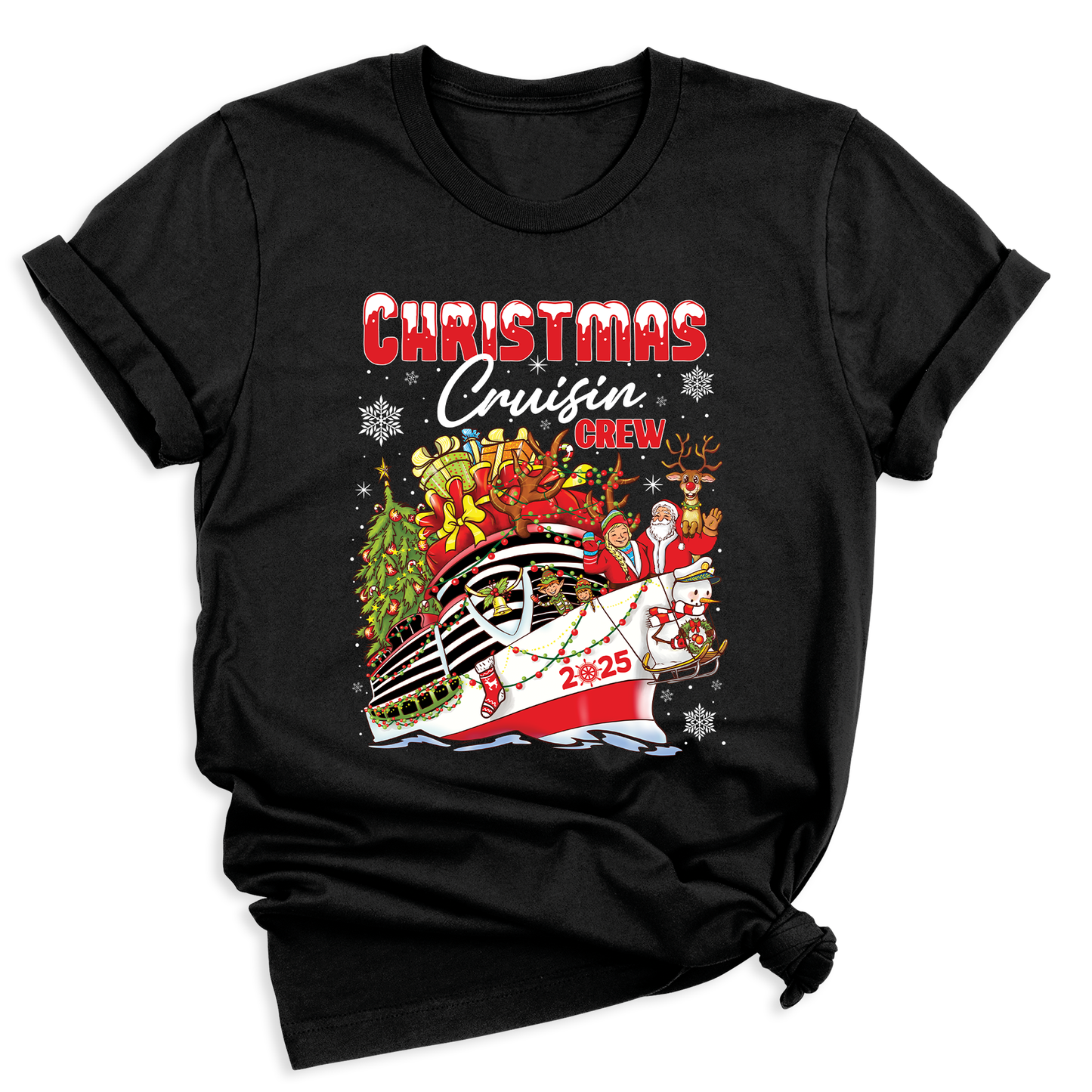 Christmas Cruisin Crew 2025 Shirt – Family Vacation Cruise Tee