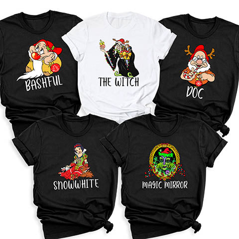 Seven Dwarfs and Snow White Themed T-shirts