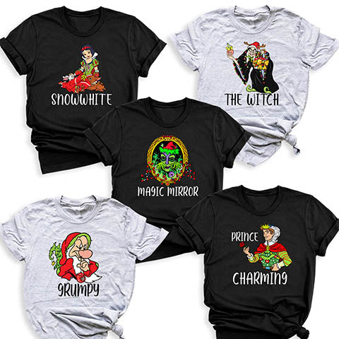Seven Dwarfs and Snow White Themed T-shirts
